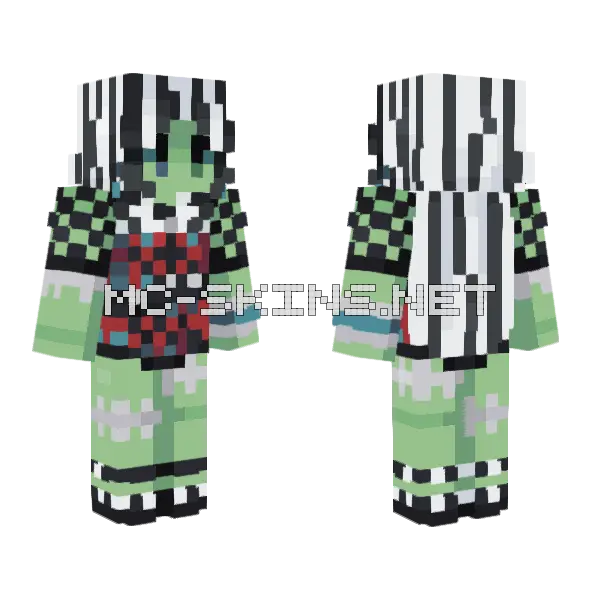 Frankie Stein Minecraft skin, front and back