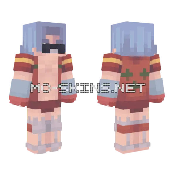 Franky Minecraft skin, front and back