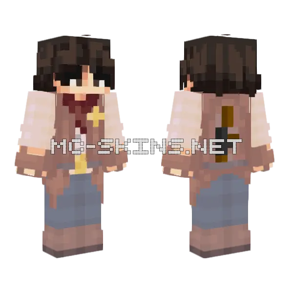 Freddiefts1 Cowboy Minecraft skin, front and back
