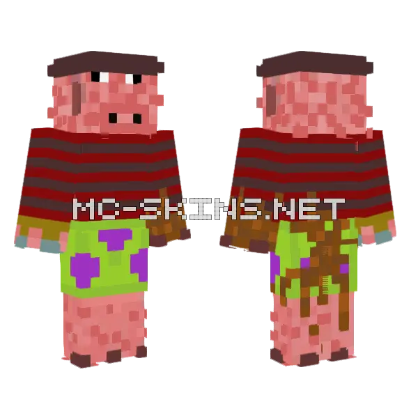 Freddy Clapper Minecraft skin, front and back