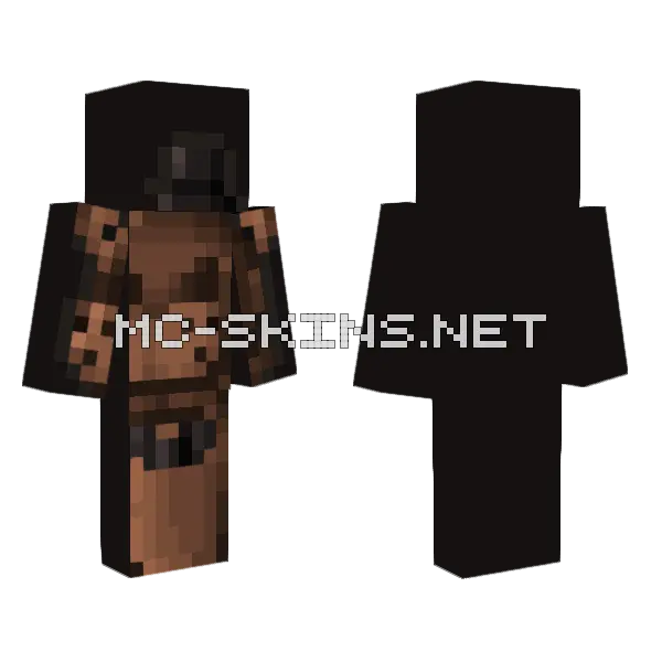 Freddy Fazbear Pixelart Minecraft skin, front and back