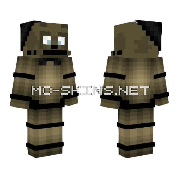 Freddy Golden Minecraft skin, front and back