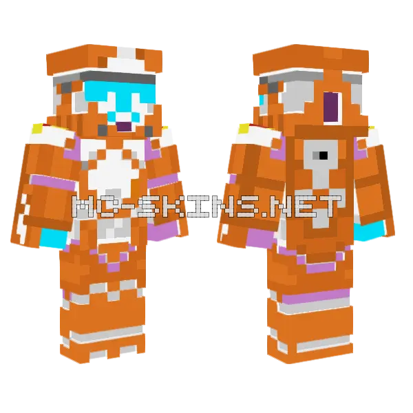 Freddy Squad Funtimetrooper Minecraft skin, front and back