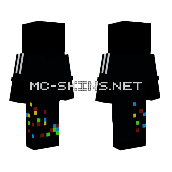 Free Clothes Minecraft skin, front and back