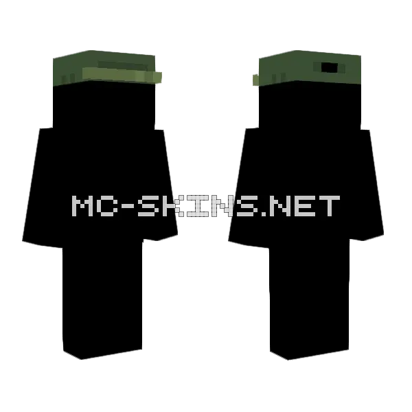 Free Cool Hat Base Minecraft skin, front and back