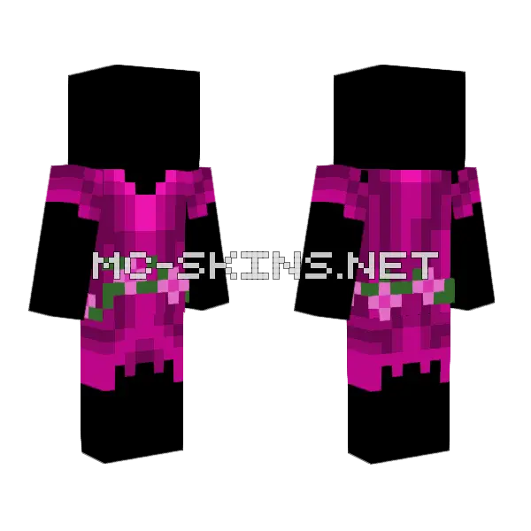 Free Girls Dress Minecraft skin, front and back
