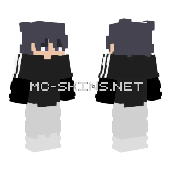Free Reshade Boy Minecraft skin, front and back