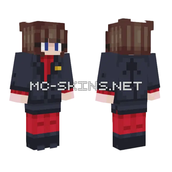 Frenzy Modeus Minecraft skin, front and back