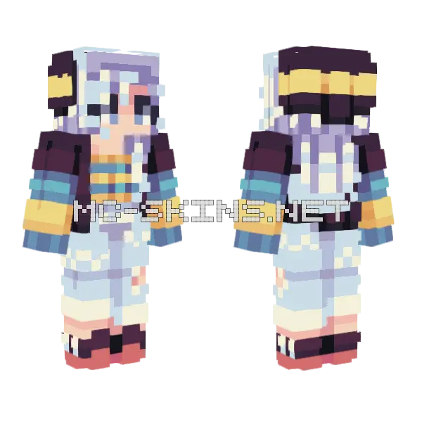 Fresh Air PC Minecraft skin, front and back