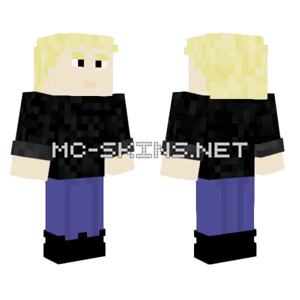 Friend Minecraft skin, front and back