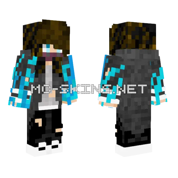 Friend As Dabi Minecraft skin, front and back
