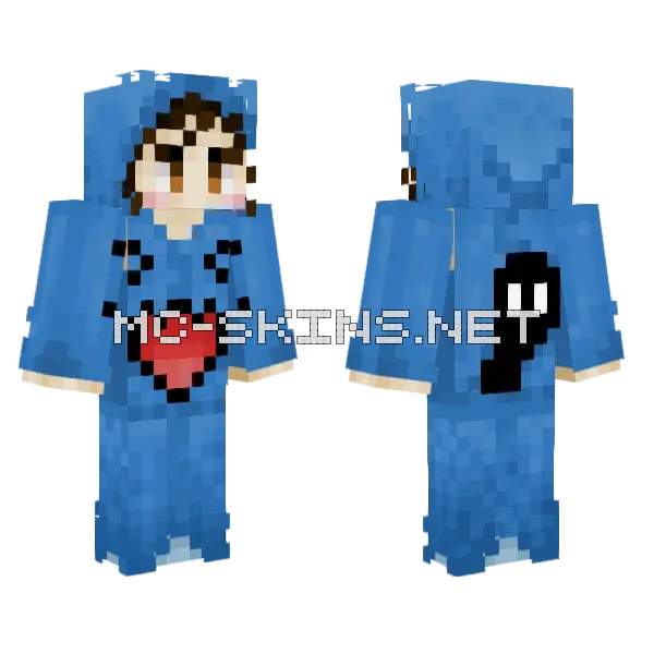 Friend As Wobbuffet Minecraft skin, front and back