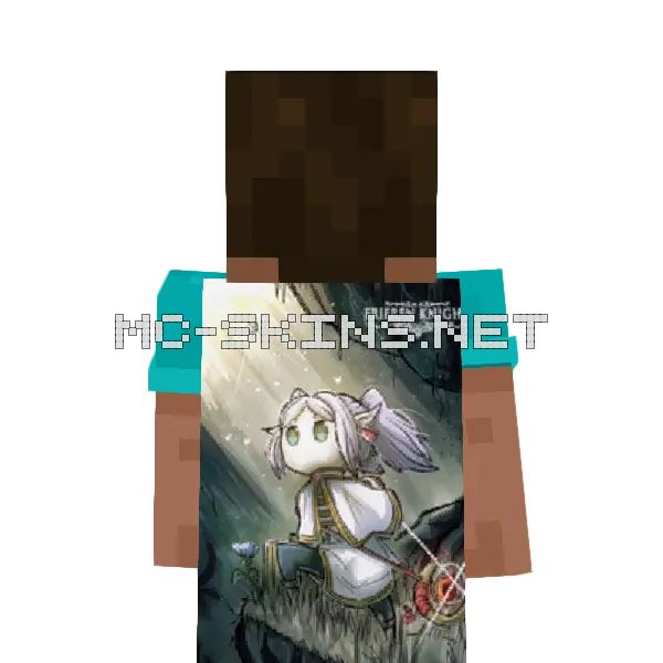 Frieren Chibi cape, outside and lining
