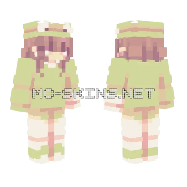 Frog Minecraft skin, front and back