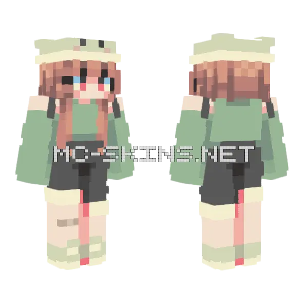 Frog D Minecraft skin, front and back