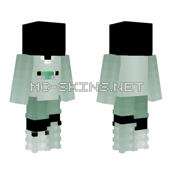 Frog Pajama Comfy Clothes Minecraft skin, front and back