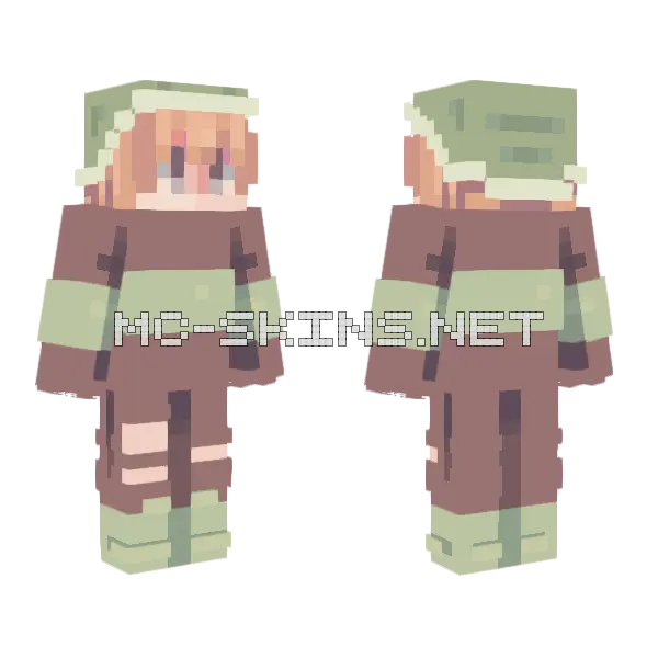Frog Skin Minecraft skin, front and back
