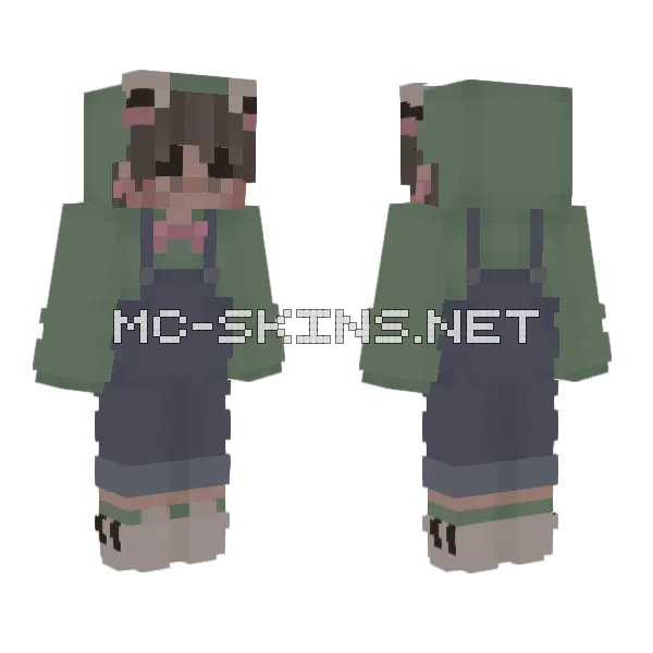 Froggie Minecraft skin, front and back