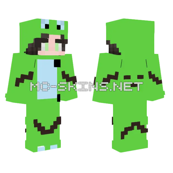 Froggy Boy Minecraft skin, front and back