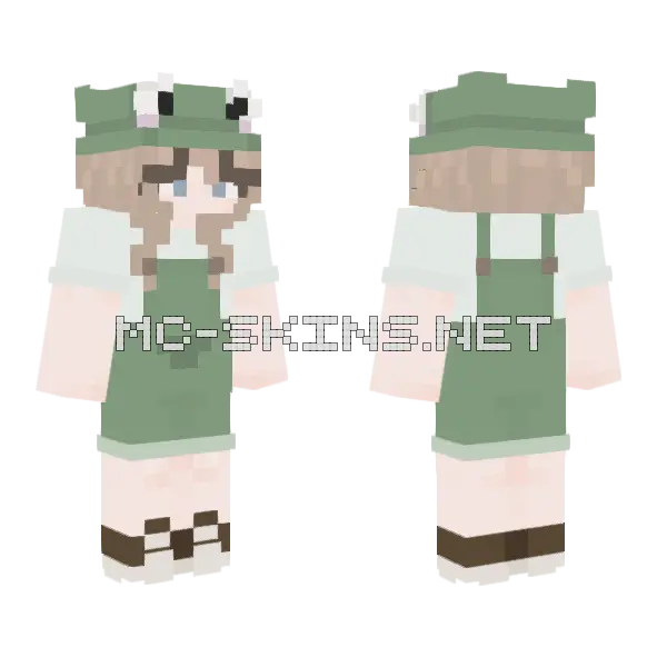 Froggy Dress Pandymaddie Minecraft skin, front and back