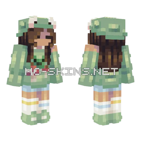Froggy Skin Minecraft skin, front and back