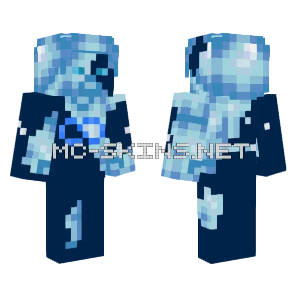 Frost Balance Minecraft skin, front and back