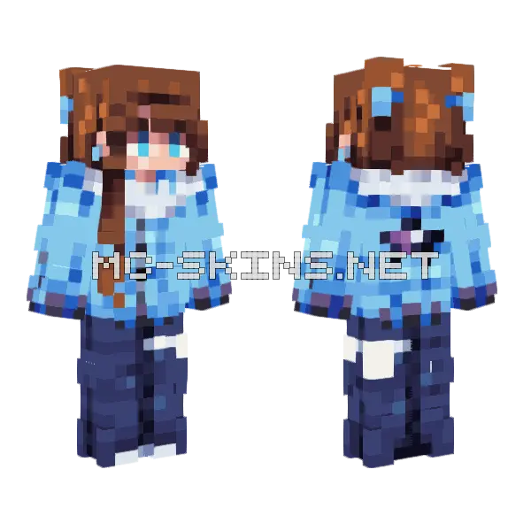 Frost Star Minecraft skin, front and back