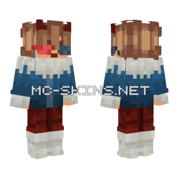Frostburn Copper Minecraft skin, front and back