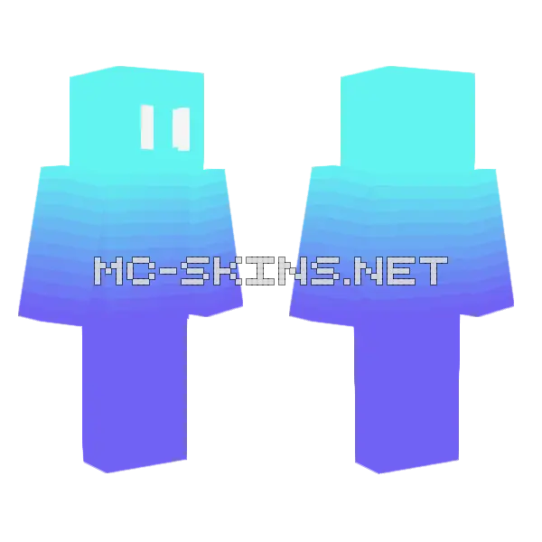 Frostbyte Minecraft skin, front and back