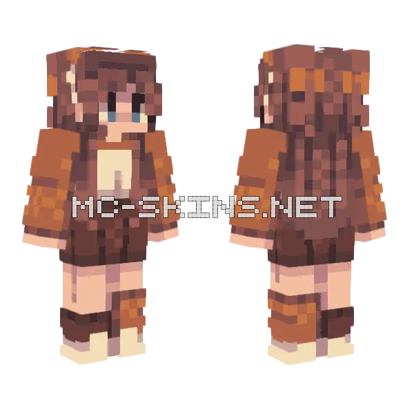 Frosted Pumpkin Role Minecraft skin, front and back