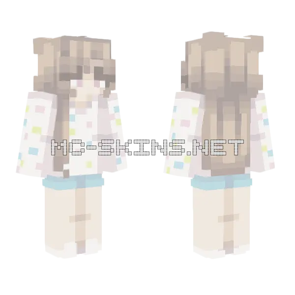 Frosting Girl Minecraft skin, front and back