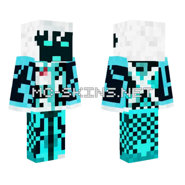Frosty A21 Minecraft skin, front and back