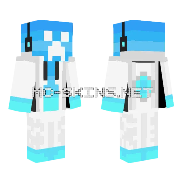 Frozen Assassin Ver Minecraft skin, front and back