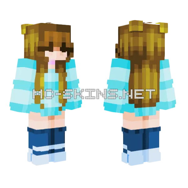 Frozen Fix Minecraft skin, front and back