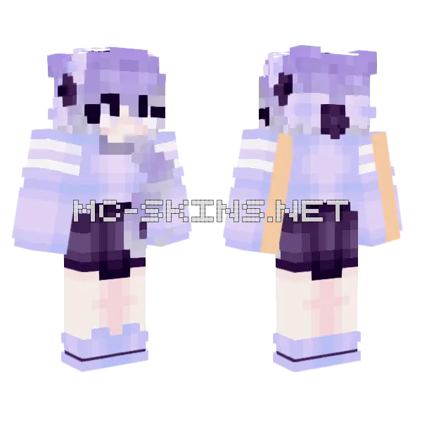 Frozen Love Minecraft skin, front and back