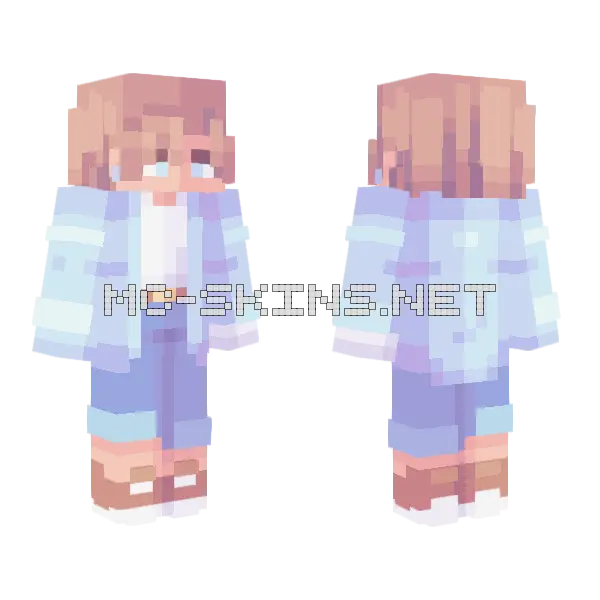 Frozen Skies RCE Minecraft skin, front and back