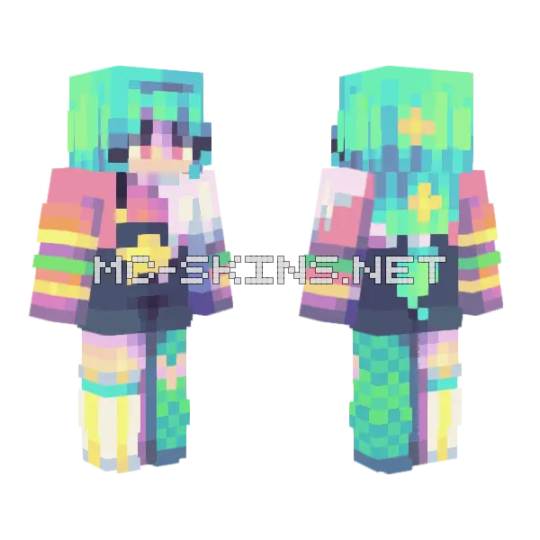 Froznbee SF 1 Minecraft skin, front and back
