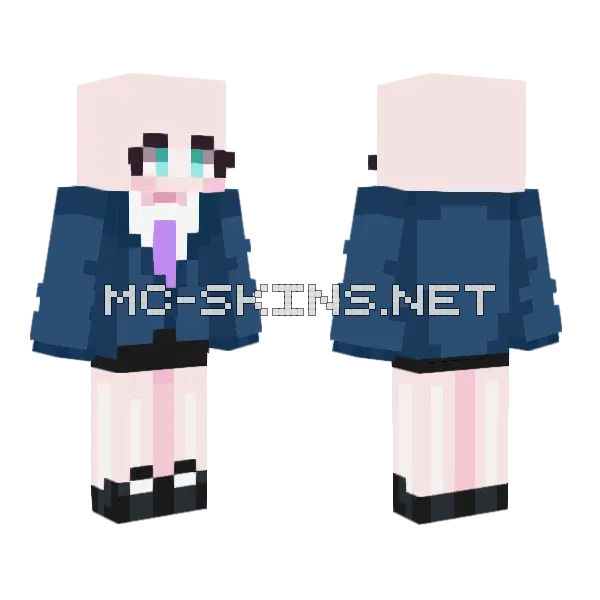 Fruitfulbun Uniform Base Female Junior Minecraft skin, front and back