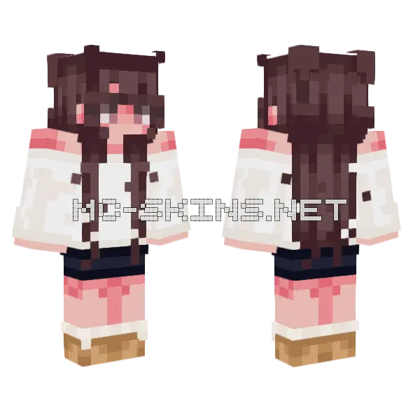 Frxx Girl Minecraft skin, front and back
