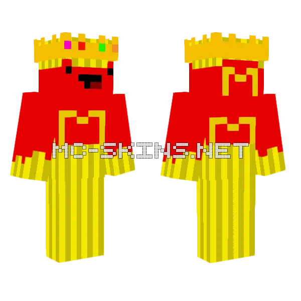 Fry Skeppy Minecraft skin, front and back