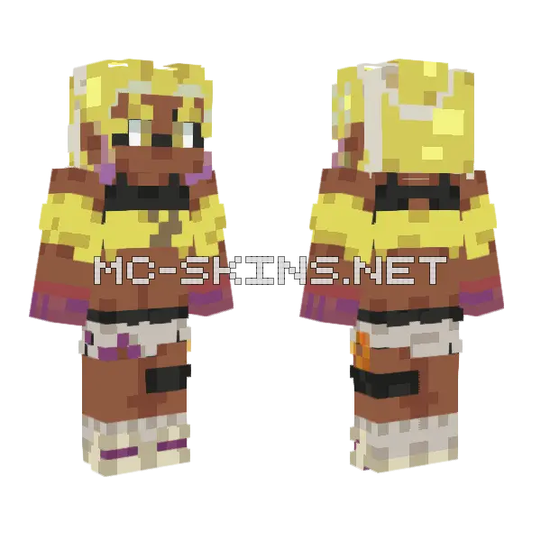 Frye Splatoon Raiders Minecraft skin, front and back