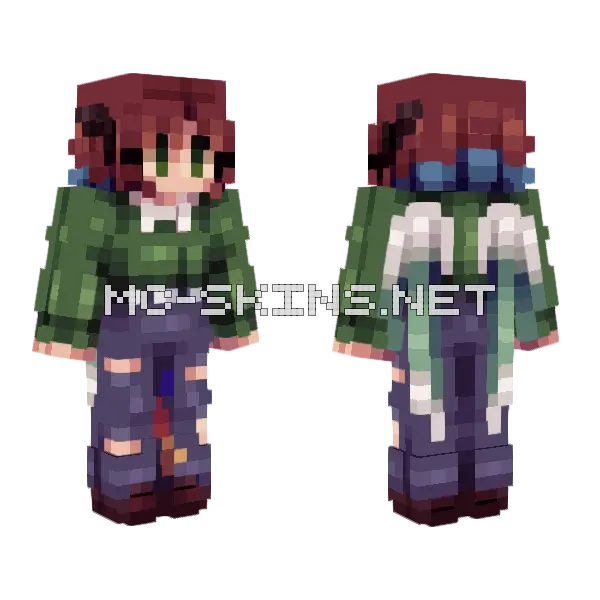 Fs Chocolate Minecraft skin, front and back