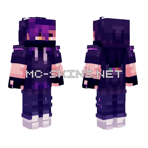 Fs Darken Light Minecraft skin, front and back