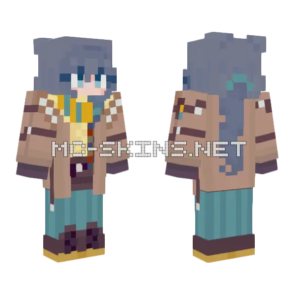 Fu Hua Event Outfit Minecraft skin, front and back