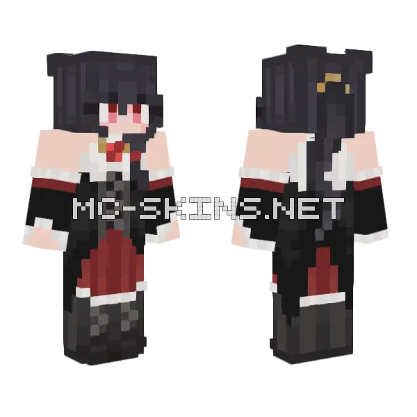 Fu Hua Vampire Minecraft skin, front and back