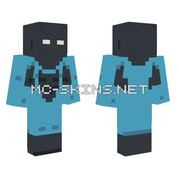 Full Mask Invincible Minecraft skin, front and back