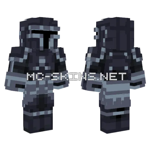 Full Silver Mandalorian, front and back