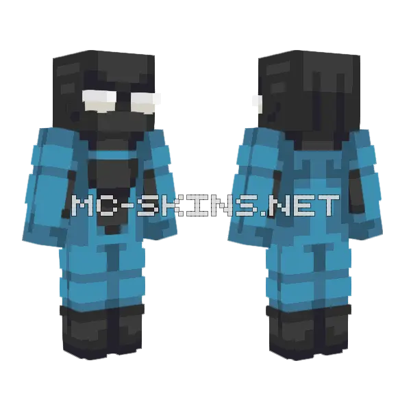 Fully Masked Mark Invincible Minecraft skin, front and back