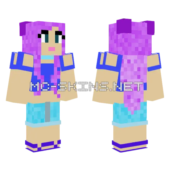 Fun In The Sun Minecraft skin, front and back