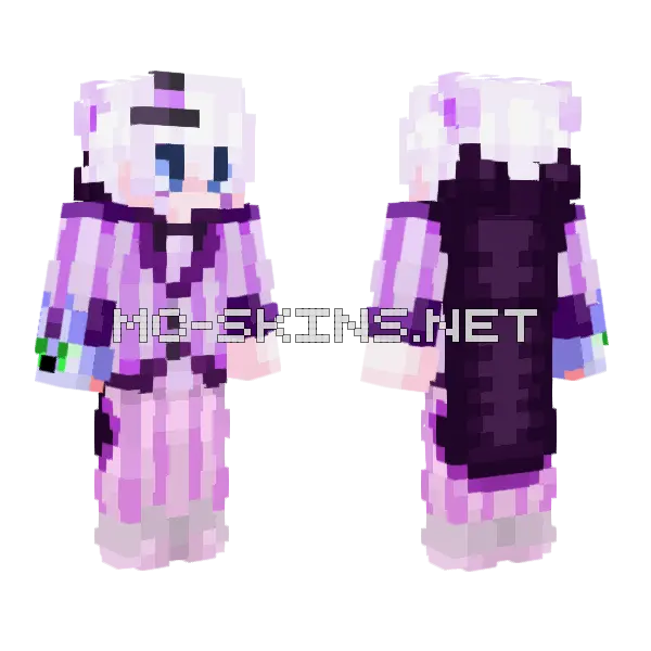 Fun Time Freddy Minecraft skin, front and back